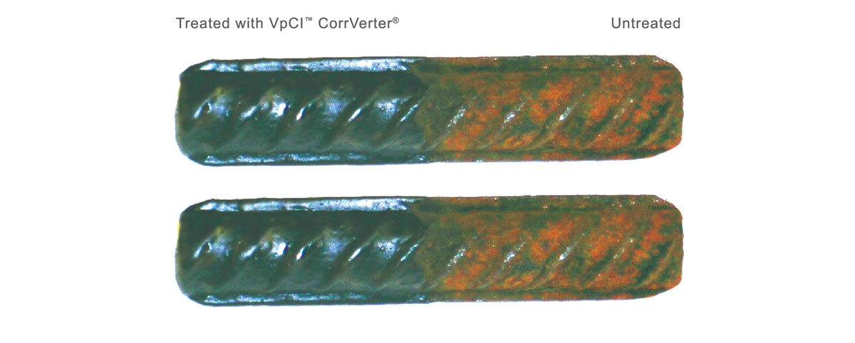 CorrVerter is a water-based primer that penetrates rust and converts it into a hydrophobic passive layer.