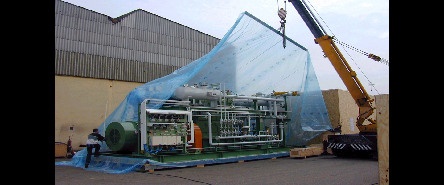VpCI film can be shrink-wrapped around large pieces of equipment to protect them from corrosion while not in use.