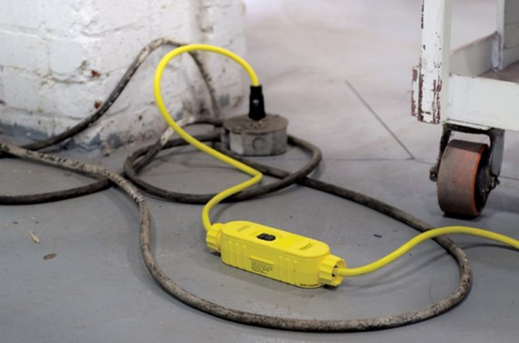 A potentially fatal electrical accident can be prevented with a ground fault circuit interrupter (GFCI) device.