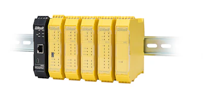 This AutomationDirect MOSAIC safety controller is modular, expandable and configurable, and can be used for managing all safety functions of a single machine or an entire plant.