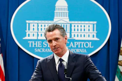 In this Jan. 10, 2020, file photo, California Gov. Gavin Newsom speaks at a news conference in Sacramento, Calif. Newsom is urging a federal judge to reject Pacific Gas and Electric's blueprint for getting out of bankruptcy and renewing his threat to lead a bid to turn the beleaguered utility into a government-run operation. PG&E is trying to dig out of a financial hole created by more than $50 billion in claims stemming from a series of catastrophic wildfires that have been blamed on the San Francisco company.