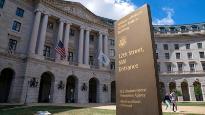 In this Spet. 18, 2019, file photo, the headquarters of the Environmental Protection Agency in Washington. A Trump administration proposal to roll back environmental reviews for big projects is drawing heavy objections from African American and Latino communities.