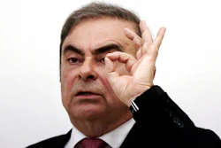 In this Jan. 8, 2020, file photo, Nissan's former chairman Carlos Ghosn, speaks at a press conference in Beirut, Lebanon. Japan's Justice Minister Masako Mori said Friday, Feb. 28, 2020 that she was dispatching the official to Beirut for talks on the case of former Nissan Motor Co. executive Carlos Ghosn, who fled for his home country late last year while out on bail awaiting trial.