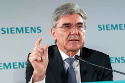 Joe Kaeser, CEO of Siemens, speaks during the Siemens Annual Shareholder's meeting in Munich, Germany, Wednesday, Feb. 5, 2020. Orders and earnings at industrial conglomerate Siemens were lower than a year earlier in the October-December period, the company said Wednesday, weighed down by weaker performances in the auto and energy sectors.