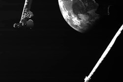 This photo made available by the European Space Agency and the Japan Aerospace Exploration Agency shows the earth as seen by the BepiColombo spacecraft on April 10, 2020.