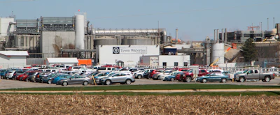A Tyson Fresh Meats plant stands in Waterloo, Iowa, date not known.