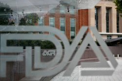 U.S. Food and Drug Administration building behind FDA logos.