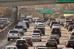 Traffic on the Hollywood Freeway in Los Angeles, Dec. 12, 2018.