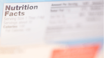 Nutrition Label