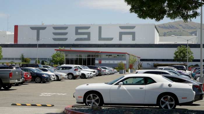 Tesla Plant Parking Lot Ap