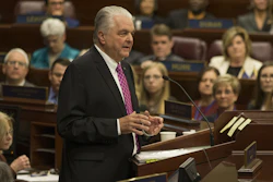 Nevada Gov. Steve Sisolak delivers his first State of the State address from the Assembly Chambers of the Nevada Legislature, Carson City, Nev., Jan. 16, 2019.