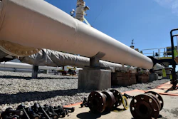 The Enbridge Line 5 pipeline near St. Ignace, Mich., June 8, 2017.