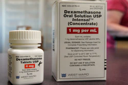 Packages of Dexamethasone are displayed in a pharmacy, Tuesday, June 16, 2020, in Omaha, Neb. Researchers in England said Tuesday they have the first evidence that the drug can improve COVID-19 survival. The cheap, widely available steroid called dexamethasone reduced deaths by up to one third in severely ill hospitalized patients.