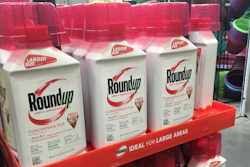 In this, Feb. 24, 2019, file photo, containers of Roundup are displayed at a store in San Francisco.