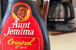 A bottle of Aunt Jemima syrup sits on a counter, Wednesday, June 17, 2020 in White Plains, N.Y. Pepsico is changing the name and marketing image of its Aunt Jemima pancake mix and syrup, according to media reports. A spokeswoman for Pepsico-owned Quaker Oats Company told AdWeek that it recognized Aunt Jemima’s origins are based on a racial stereotype and that the 131-year-old name and image would be replaced on products and advertising by the fourth quarter of 2020.