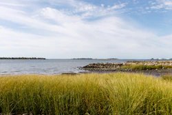 Long Island Sound at low tide.