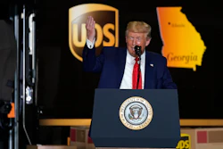 President Donald speaks during an event.