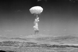 A nuclear test detonation in Yucca Flat, Nev., April 22, 1952.