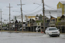 An SUV travels down Breakwater Drive in New Orleans, La., July 12, 2019.