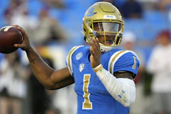 UCLA quarterback Dorian Thompson-Robinson during the first half of a game against Oklahoma, Sept. 14, 2019, in Pasadena, Calif.