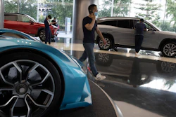 NIO flagship store in Beijing, Aug. 20, 2020.