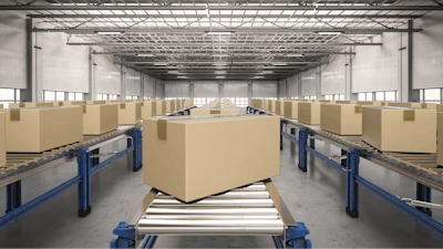 Boxes On Conveyor Belt