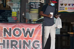 A customer at an eatery in Richardson, Texas, Sept. 2, 2020.