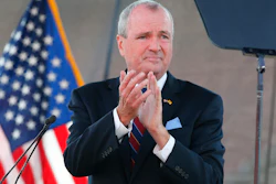 New Jersey Gov. Phil Murphy during his 2021 budget address at SHI Stadium in Piscataway, Aug. 25, 2020.