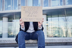 Job Loss Virus I Stock 1216097675