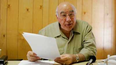 In this Wednesday, Aug. 22, 2007, file photo, Robert Murray, then-chief executive of Murray Energy Corp., speaks during an interview with The Associated Press in his office at the Crandall Canyon Mine, northwest of Huntington, Utah. Murray Energy Holdings’ approved Chapter 11 bankruptcy plan became effective Wednesday, Sept. 16, 2020. The company completed the sale of its assets to an entity formed by former creditors. Murray was replaced as CEO in 2019 by Robert Moore, who will head the new company, Ohio-based American Consolidated Natural Resources Inc.