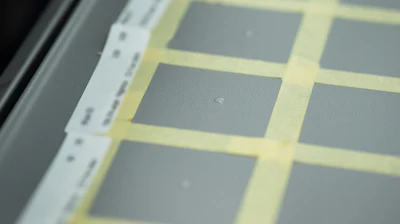 A drop of liquid with MS2 virus sits on the tray table.