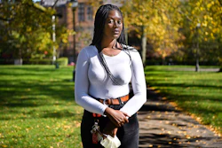 Alphina Kamara at Wesleyan University, Middletown, Conn., Oct. 17, 2020.