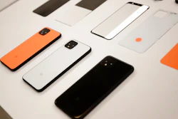 Pixel phones displayed at Google in Mountain View, Calif., Sept. 24, 2019.
