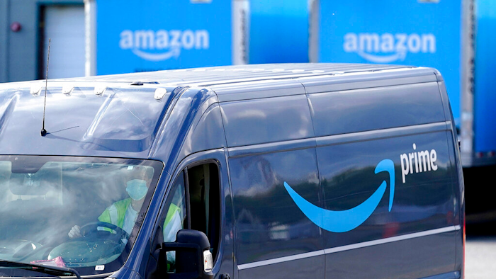 Amazon Prime delivery van, Dedham, Mass., Oct. 1, 2020.