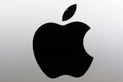 The Apple logo at a store in Hialeah, Fla.
