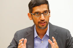 Google CEO Sundar Pichai speaks during a visit to El Centro College in Dallas, Oct. 3, 2019.