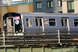 An N train moves through Queens, New York, Dec. 23, 2020.