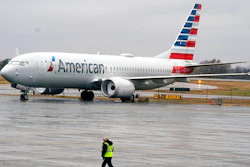 An American Airlines Boeing 737 Max parked at a maintenance facility in Tulsa, Okla., Dec. 2, 2020.
