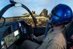 The T-7A Red Hawk weapons systems trainers and operational flight trainer will provide future pilots with “real-as-it-gets” simulation training to complement their time in the actual aircraft. The simulator reinforces the “flight” experience with high-end optics and dynamic motion seats.
