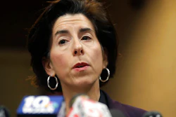 Rhode Island Gov. Gina Raimondo during a news conference in Providence, March 1, 2020.
