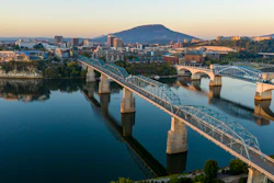 The Tennessee River and downtown Chattanooga, Tenn.