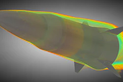 A computer model of an OpFires missile.