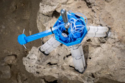The robot relies on a series of valves that open and close in a specific sequence to walk.