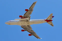 Virgin Orbit's 'Cosmic Girl' Boeing 747-400.