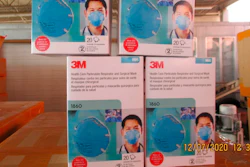 This December 2020 image provided by U.S. Immigration and Customs Enforcement (ICE) shows counterfeit N95 surgical masks that were seized by ICE and U.S. Customs and Border Protection.