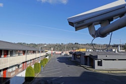 Security camera at a motel in Kent, Wash., March 4, 2020.