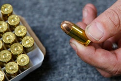 Chris Puehse, owner of Foothill Ammo, displays .45-caliber ammunition for sale at his store in Shingle Springs, Calif., June 11, 2019.