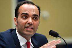 In this May 8, 2019 file photo, then Federal Trade Commission commissioner Rohit Chopra testifies during a House Energy and Commerce subcommittee hearing on Capitol Hill in Washington. Chopra, President Joe Biden’s nominee to run the federal consumer watchdog agency is likely to be face hostile questioning from Republican Senators on Tuesday, March 2, 2021, but is likely to be confirmed with Democrats controlling a majority in the Senate.