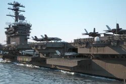 Navy Aircraft Carrier With A Large Compartment Of Aircraft And Crew 485335242 6000x4000