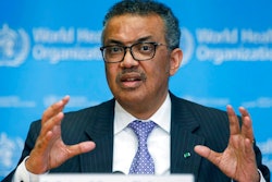 In this Monday, March 9, 2020 file photo, Tedros Adhanom Ghebreyesus, Director General of the World Health Organization speaks during a news conference, at the WHO headquarters in Geneva, Switzerland. When the World Health Organization declared the coronavirus a pandemic one year ago Thursday, March 11 it did so only after weeks of resisting the term and maintaining the highly infectious virus could still be stopped. A year later, the U.N. agency is still struggling to keep on top of the evolving science of COVID-19, to persuade countries to abandon their nationalistic tendencies and help get vaccines where they’re needed most.
